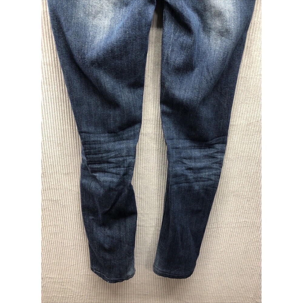 Machine Juniors Jeggings Size 9 Factory Destroyed Dark Wash - Picture 16 of 16